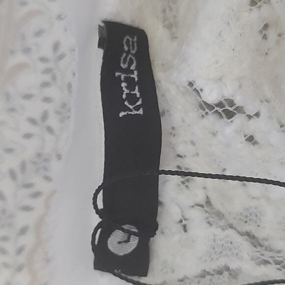 Krisa women's dress white Size Large, NWT - Picture 10 of 11